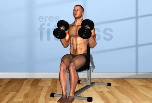 Cómo hacer curl de bíceps sentado