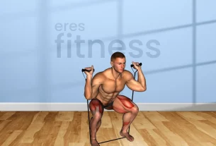 Squats con bandas alrededor de las rodillas: mejora tu fuerza y estabilidad.