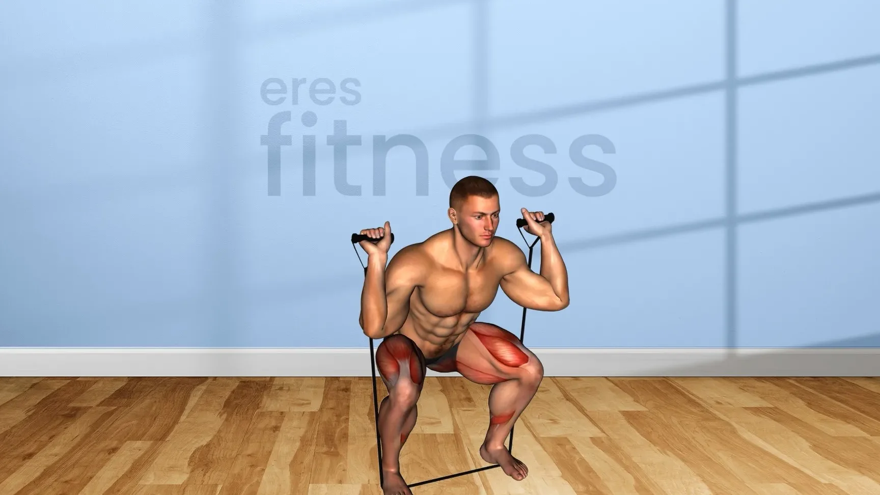 Squats con bandas alrededor de las rodillas: mejora tu fuerza y estabilidad.